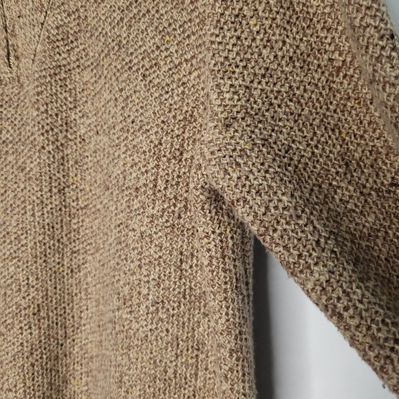 LANDS END Women's 1/4 Zip Pullover Tunic Length Sweater LARGE (14-16) - Picture 8 of 12